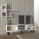 Σύνθεση τηλεόρασης Salerno Megapap χρώμα λευκό 180x35x51εκ.