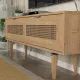 Έπιπλο τηλεόρασης Sirona Megapap από μελαμίνη χρώμα sapphire 140x30x55εκ. - Έπιπλα τηλεόρασης