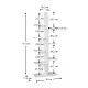 Βιβλιοθήκη μελαμίνης Tree Megapap χρώμα λευκό 45x21,4x113εκ. - Βιβλιοθήκες