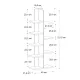 Βιβλιοθήκη Tree Megapap χρώμα sapphire oak 45x21,4x121,8εκ.