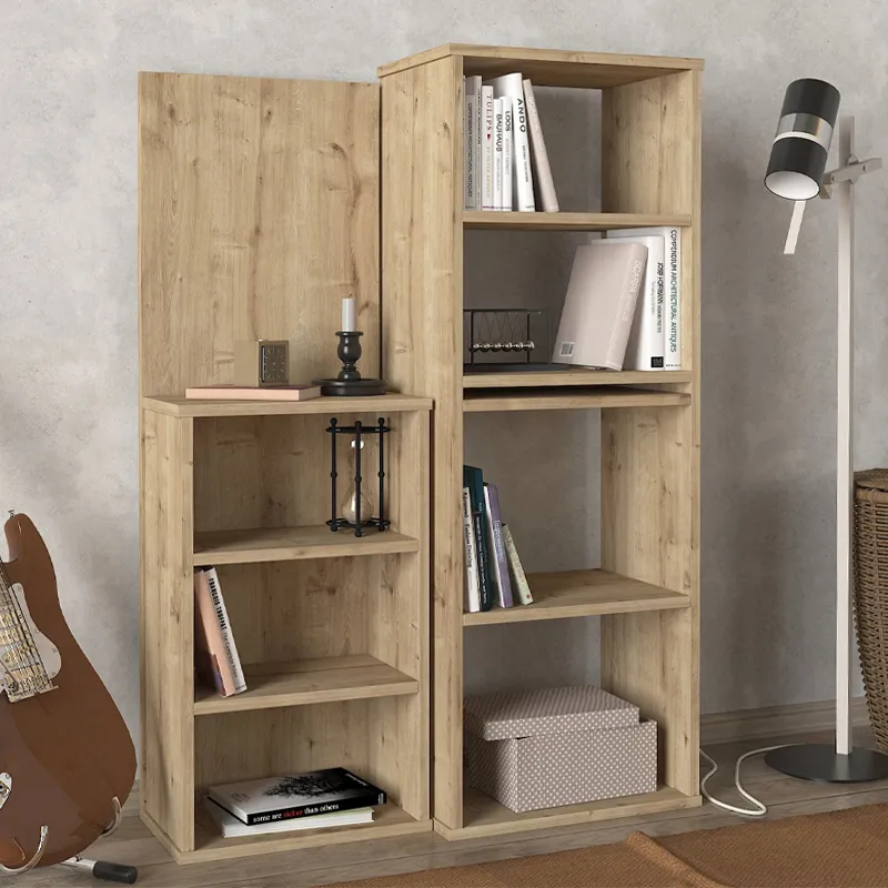 Γραφείο εργασίας πολυμορφικό Last Megapap χρώμα sapphire oak 119x44,7x123εκ.