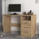Γραφείο εργασίας Eldoris Megapap από μελαμίνη χρώμα sapphire oak 120x60x75εκ. - Γραφεία