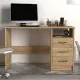 Γραφείο εργασίας Eldoris Megapap από μελαμίνη χρώμα sapphire oak 120x60x75εκ. - Γραφεία