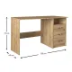 Γραφείο εργασίας Eldoris Megapap από μελαμίνη χρώμα sapphire oak 120x60x75εκ. - Γραφεία