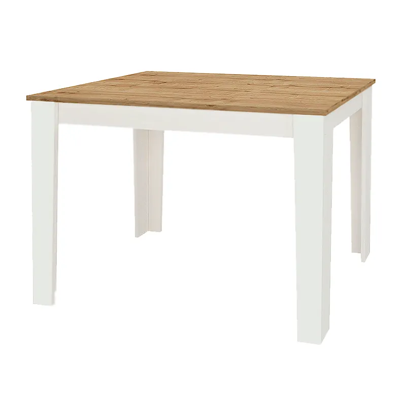 Τραπέζι μελαμίνης Darlen Megapap χρώμα λευκό - sapphire oak 110x72x74εκ. - Τραπέζια