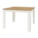 Τραπέζι μελαμίνης Darlen Megapap χρώμα λευκό - sapphire oak 110x72x74εκ. - Τραπέζια