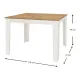 Τραπέζι μελαμίνης Darlen Megapap χρώμα λευκό - sapphire oak 110x72x74εκ. - Τραπέζια