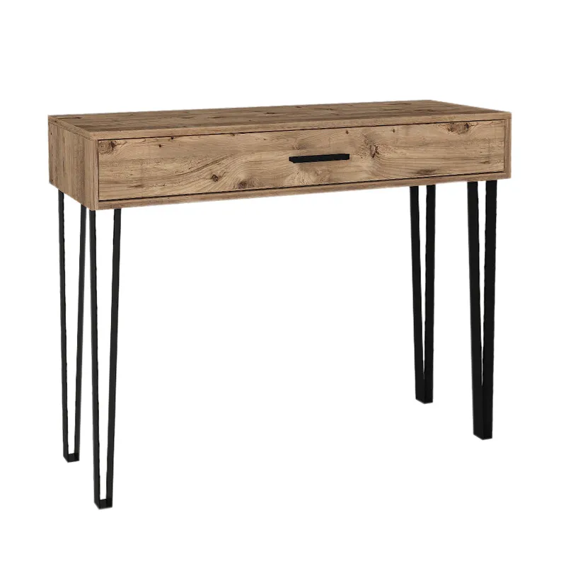 Κονσόλα μελαμίνης Rochel Megapap χρώμα atlantic pine 120x35x89,8εκ. - Κονσόλες