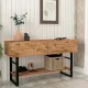 Κονσόλα μελαμίνης Aron Megapap χρώμα atlantic pine 138,8x41x75,7εκ. - Κονσόλες