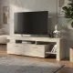 Έπιπλο τηλεόρασης Acnes Megapap χρώμα travertine 160x40x53εκ.