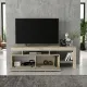 Έπιπλο τηλεόρασης Acnes Megapap χρώμα travertine 160x40x53εκ.