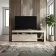 Έπιπλο τηλεόρασης Acnes Megapap χρώμα travertine 160x40x53εκ.