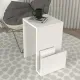 Τραπεζάκι βοηθητικό Regnar Megapap χρώμα λευκό  43,1x33,5x52εκ.