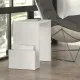 Τραπεζάκι βοηθητικό Regnar Megapap χρώμα λευκό  43,1x33,5x52εκ.