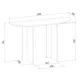 Κονσόλα Cortado Megapap χρώμα καρυδί 120x35x75εκ.