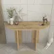 Κονσόλα Cortado Megapap χρώμα sapphire oak 120x35x75εκ.