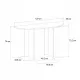 Κονσόλα Cortado Megapap χρώμα sapphire oak 120x35x75εκ.