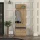 Έπιπλο εισόδου Track Megapap χρώμα sapphire oak 60x38,2x190εκ.