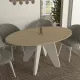 Τραπέζι Rebel Megapap χρώμα rota oak - sandstone 150x90x75εκ.