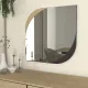 Καθρέπτης τοίχου Lava Μegapap χρώμα rota oak - ανθρακί 70x2,2x70εκ.