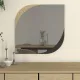 Καθρέπτης τοίχου Lava Μegapap χρώμα rota oak - ανθρακί 70x2,2x70εκ.