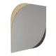Καθρέπτης τοίχου Lava Μegapap χρώμα rota oak - ανθρακί 70x2,2x70εκ.