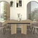 Τραπέζι Lava Megapap χρώμα rota oak - ανθρακί 180x90x76,8εκ.