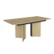 Τραπέζι Lava Megapap χρώμα rota oak - ανθρακί 180x90x76,8εκ.