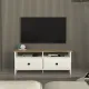 Έπιπλο τηλεόρασης Gradias Megapap χρώμα λευκό - sapphire oak 120x29,6x46,8εκ.