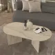 Τραπεζάκι σαλονιού Cortado Megapap χρώμα travertine 120x60x39,6εκ.