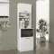 Έπιπλο κουζίνας Tuco 1 Megapap χρώμα λευκό 53,8x40x180εκ.