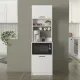 Έπιπλο κουζίνας Tuco 1 Megapap χρώμα λευκό 53,8x40x180εκ.