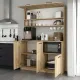 Έπιπλο κουζίνας Tuco 3 Megapap χρώμα sapphire oak 123,8x40x180εκ.