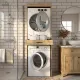 Έπιπλο πλυντηρίου - στεγνωτηρίου Fika Megapap χρώμα sapphire oak 67x61,8x198,5εκ.