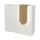 Γραφείο υποδοχής - reception Navita Megapap με LED χρώμα λευκό - sepet oak 113,6x42x111,8εκ.