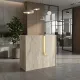 Γραφείο υποδοχής - reception Navita Megapap με LED χρώμα travertine - sandstone 113,6x42x111,8εκ.