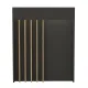 Γραφείο υποδοχής - reception Karibu Megapap με LED χρώμα ανθρακί - sepet oak 90x40x100εκ.
