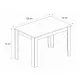 Τραπέζι Darlen Megapap χρώμα sapphire oak 125x72x74εκ.
