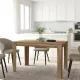Τραπέζι Darlen Megapap χρώμα καρυδί 125x72x74εκ.