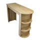 Τραπέζι μπαρ Vigne Megapap χρώμα sepet oak 150x51,6x101,8εκ.