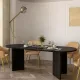 Τραπέζι Cortado Megapap χρώμα sencron black 200x90x74εκ.