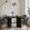Τραπέζι Cortado Megapap χρώμα sencron black 138x80x75εκ.