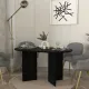 Τραπέζι Cortado Megapap χρώμα sencron black 138x80x75εκ.