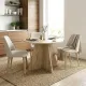 Τραπέζι Tailor Megapap χρώμα sapphire oak Ø100x75,7εκ.