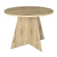 Τραπέζι Tailor Megapap χρώμα sapphire oak Ø100x75,7εκ.