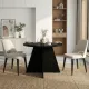 Τραπέζι Tailor Megapap χρώμα sencron black Ø100x75,7εκ.