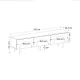 Έπιπλο τηλεόρασης Bono Megapap χρώμα λευκό - sepet oak 150x32,3x42,1εκ.