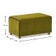 Σκαμπώ Mabel Megapap βελούδινο χρώμα πράσινο 80x40x40εκ. - Σκαμπώ