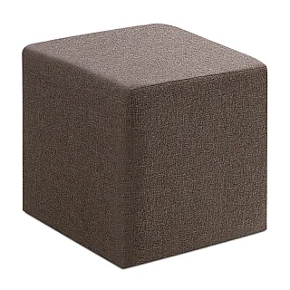 Σκαμπό Kare Megapap υφασμάτινο χρώμα καφέ 40x40x40εκ.