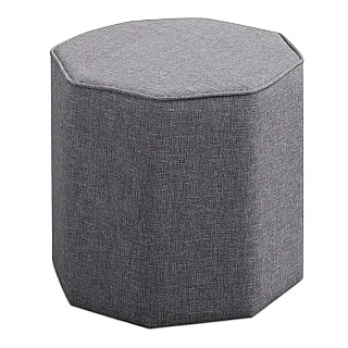 Σκαμπό Hexa Megapap υφασμάτινο χρώμα γκρι 40x40x42εκ.
